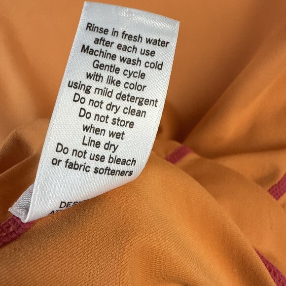 Athleta Top Women Size S Orange 1/4 Zip Long Sleeve Stretchy Casual Basic Tennis - Picture 8 of 11
